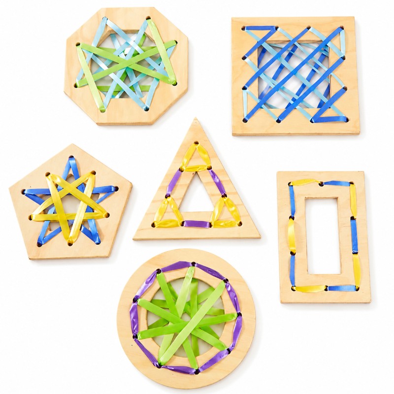 Natureplay Wooden Weaving Shapes