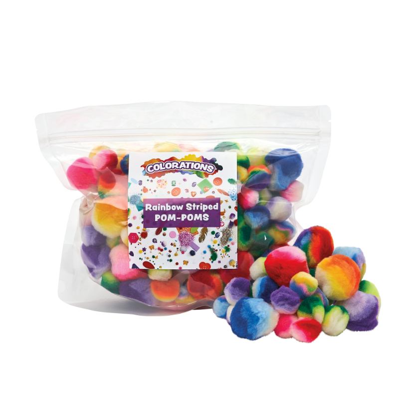 Rainbow Striped Pom Poms (180pcs) - Step4 Rainbow Striped Pom Poms (180pcs) - Image 2