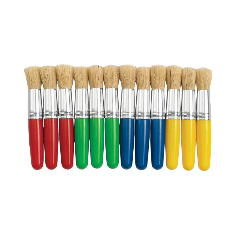 Stubby Paint Brushes - Set of 12