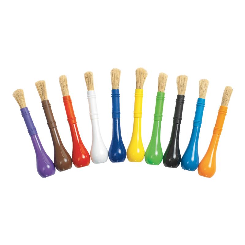 Easy-Grip Paint Brushes - Set of 10
