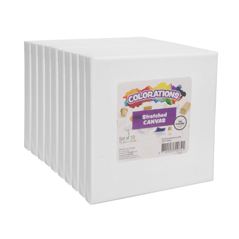 Stretched CanvasÂ 15 x 15 cm - Pack of 10