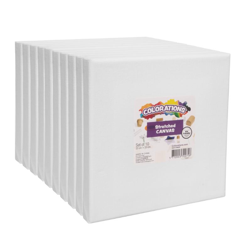 Stretched Canvas 20 x 20 cm - Pack of 10