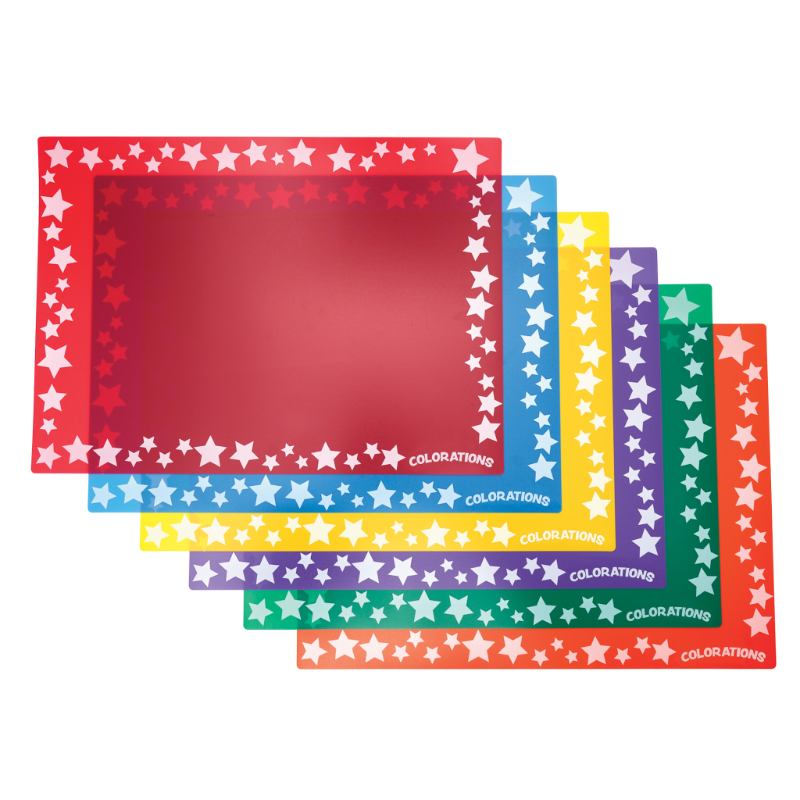 Keep-It-Clean Plastic Art Mats - Set of 6