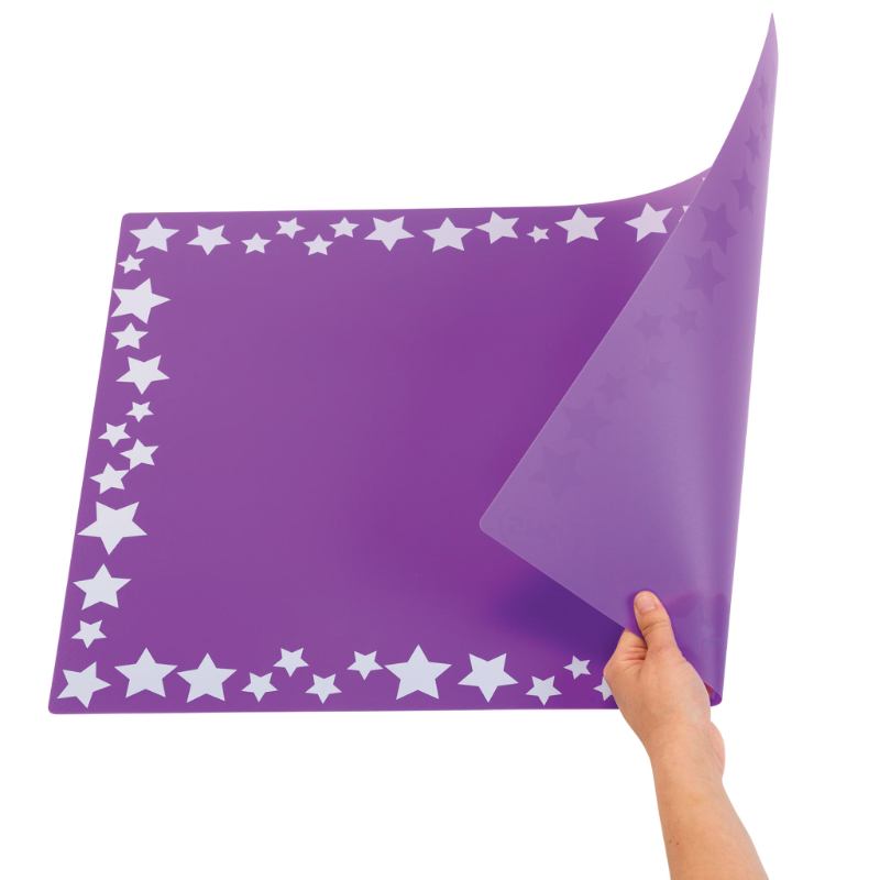Keep-It-Clean Plastic Art Mats - Set of 6 - Step4 Keep-It-Clean Plastic Art Mats - Set of 6 - Image 2