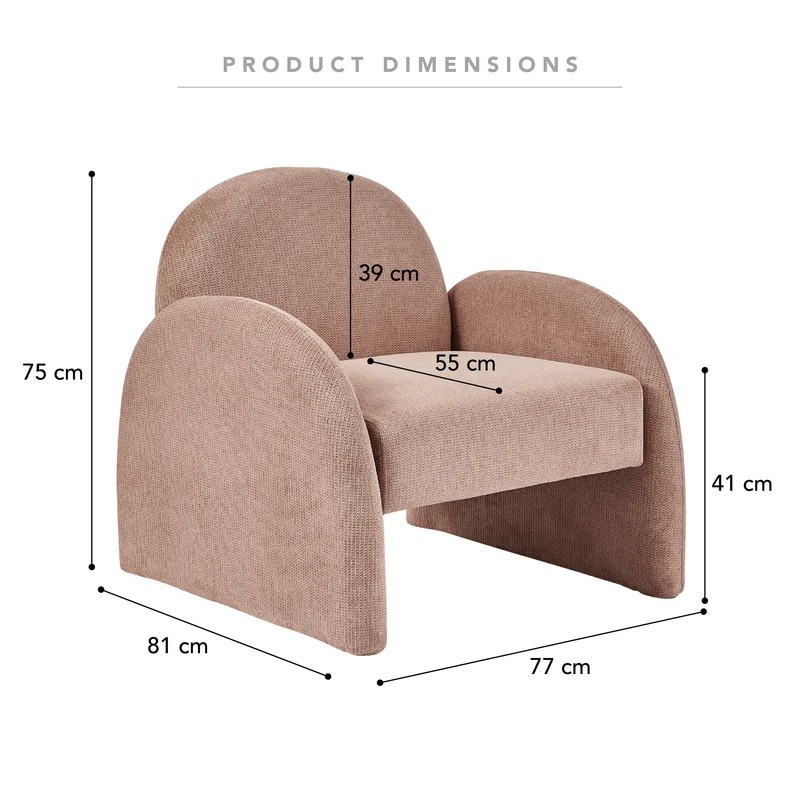 Arched Nursery Armchair - Rose Tan - Step4 Arched Nursery Armchair - Rose Tan - Image 3