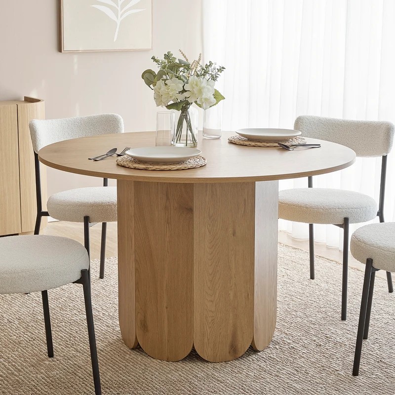 Round Scalloped Dining Table - Natural - Step4 Round Scalloped Dining Table - Natural - Image 2