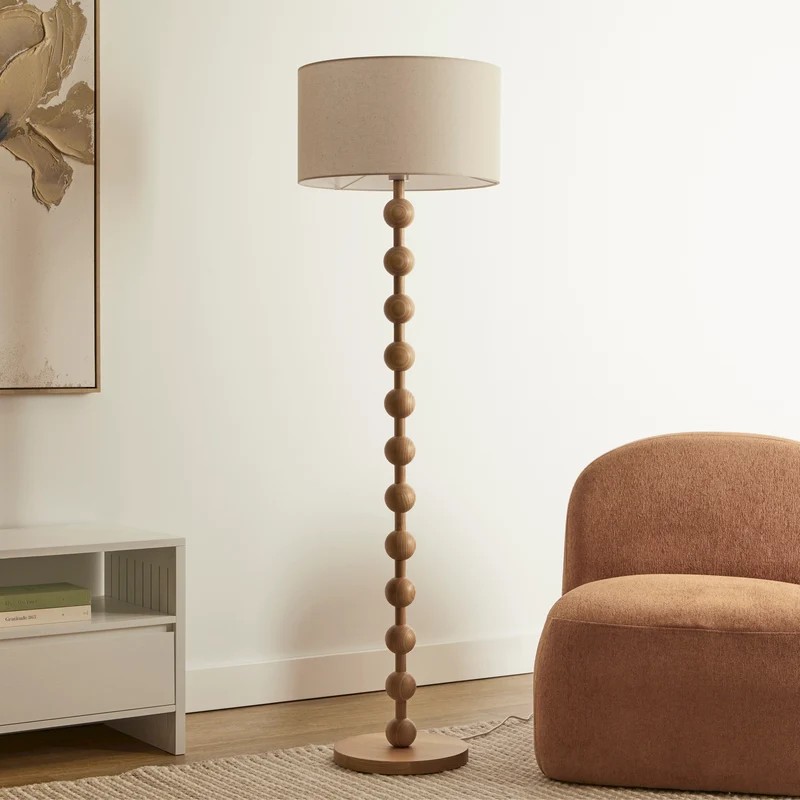 Sadie Beaded Floor Lamp - Natural - Step4 Sadie Beaded Floor Lamp - Natural - Image 2