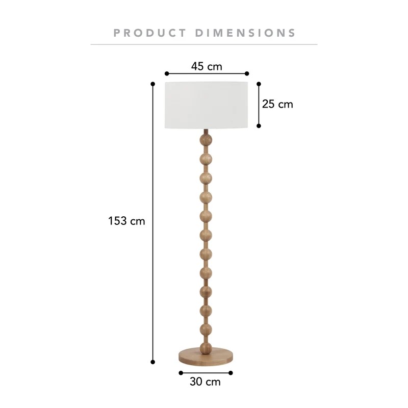 Sadie Beaded Floor Lamp - Natural - Step4 Sadie Beaded Floor Lamp - Natural - Image 3