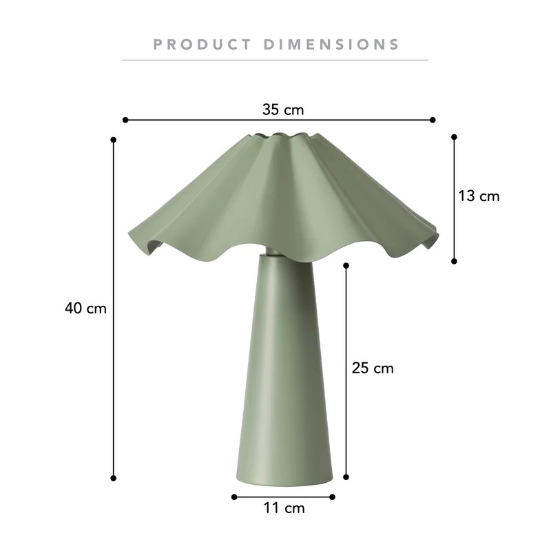 Zola Table Lamp - Sage - Step4 Zola Table Lamp - Sage - Image 3