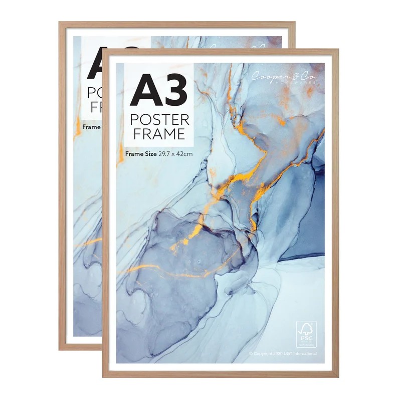 Poster Frame A3 - Natural (2pcs)