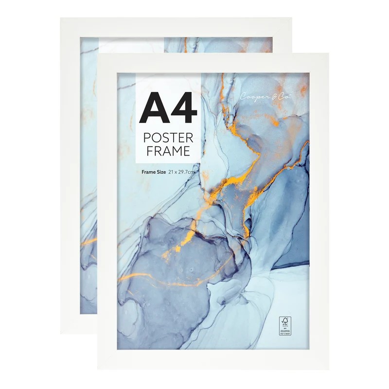 Poster Frame A4 - White (2pcs)