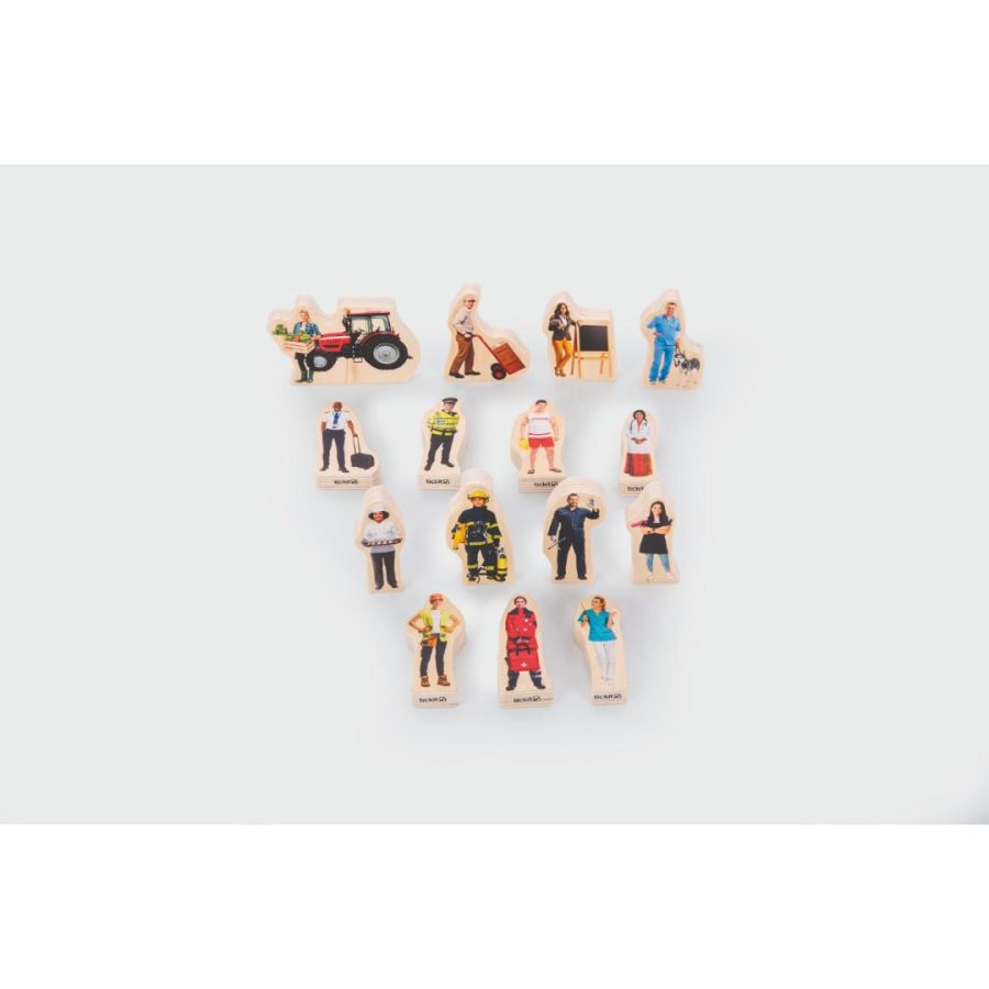 New Arrivals - Step4 Wooden People Who Help Us Blocks (15pcs)