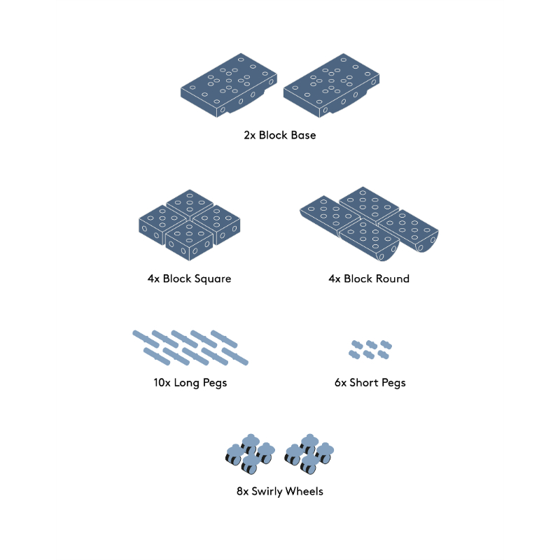 MODU Education Building Kit - Blue (34pcs) - Step4 MODU Education Building Kit - Blue (34pcs) - Image 3