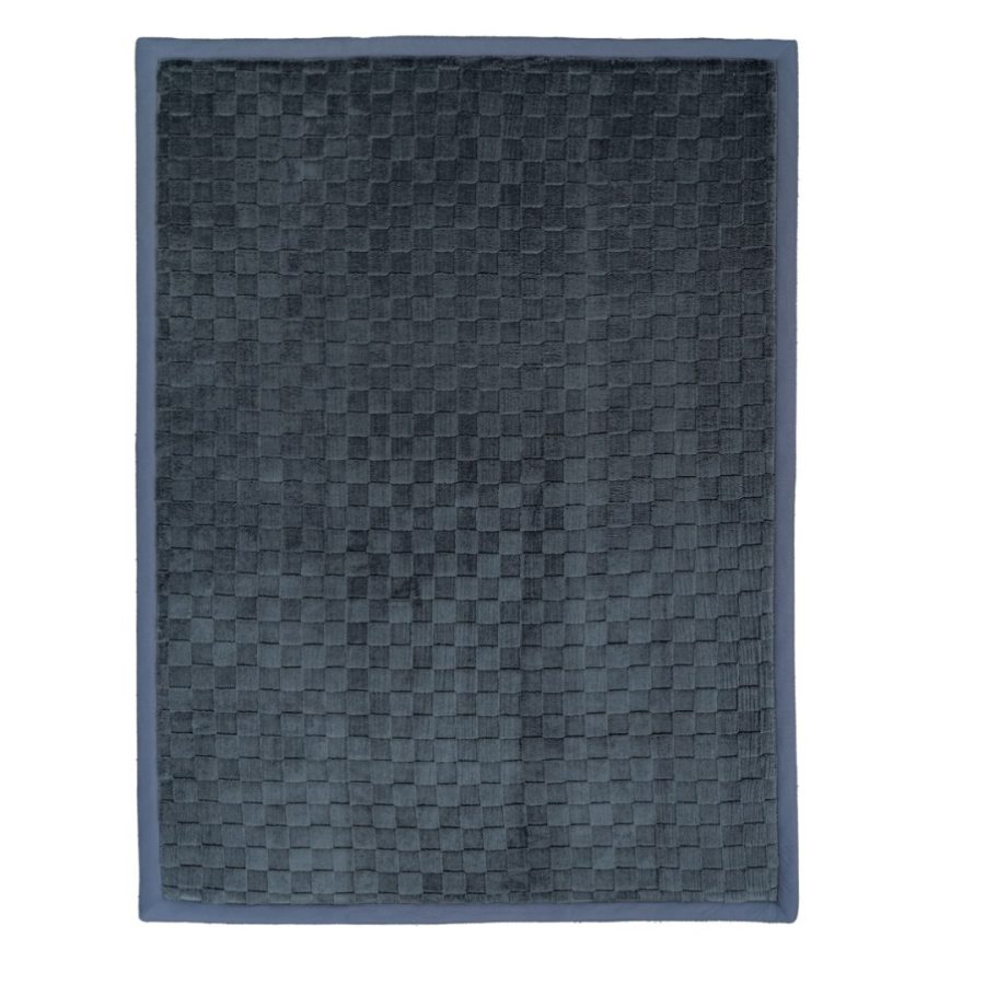 Midnight Check Memory Foam Mat - 1.5 x 2m